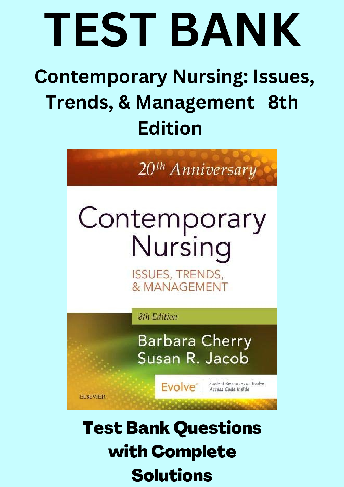 Preview image for Contemporary Nursing: Issues, Trends, And Management 7th Edition Cherry Test Bank